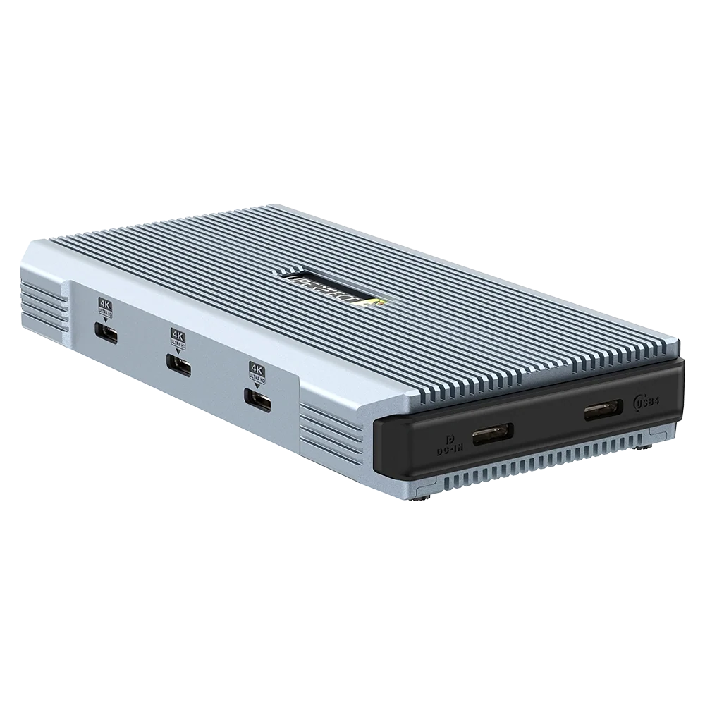 UHub Power X3 - Type-C 3-in-1 Docking Station Triple 4K@60Hz Monitor Hub for Windows